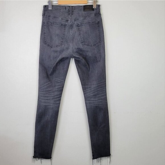 MADEWELL Mid Rise Skinny Jeans Raw Hem 27 - Picture 5 of 12